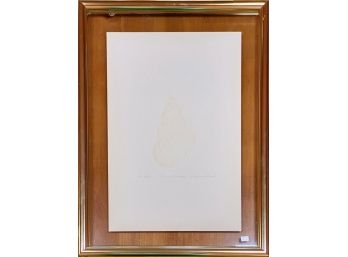 Suzanne Thomas Embossed Seashell On Paper, Signed And Numbered In Custom Gold Frame