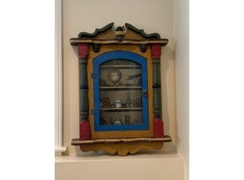 Small Hanging Curio Cabinet