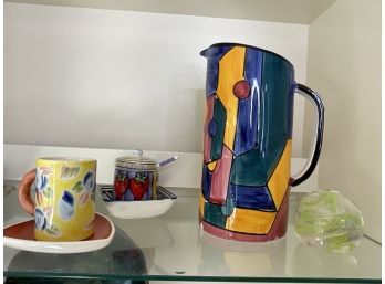 Hand Painted Pitcher And More!