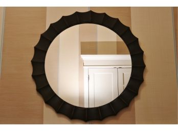 Quoizel Black Round Mirror