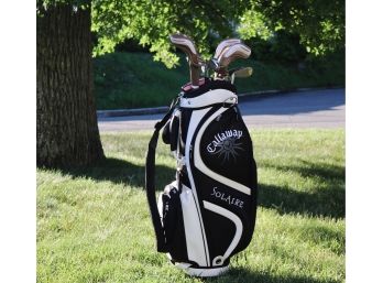 Women's Calloway Solaire Golf Bag And Idea Hybrid Clubs