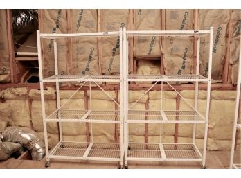 Set Of  Two Origami Large Heavy Duty Rack On Casters With Up To 1000 Lb. Capacity