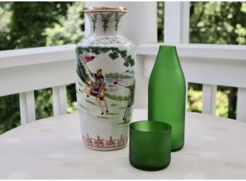 Hand Painted Chinese Fighting Warrior Vase And Artecnica By Ford Boontje Carafe