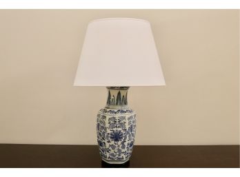 Blue And White Porcelain Lamp