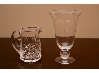 Waterford Pitcher And Vase