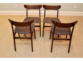 Set Of Four Schionning & Elgaard For Randers Mobelfabrik Danish Modern Teak Dining Chairs