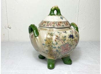 Beautiful Floral Painted Urn Pot