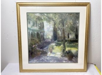 Impressionist Style Print In Frame - Piet Bekaert 1988 Signed