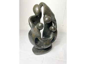 Beautiful Stone Parent And Child Family Statue