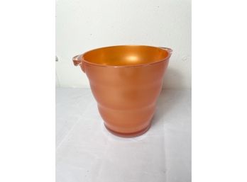 Shimmery Orange Plastic Wine Bucket