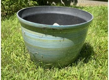 Large Green Ceramic Planter Pot