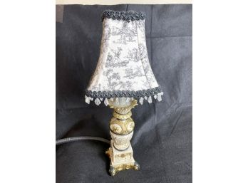 Gorgeous Table Lamp With Printed Shade