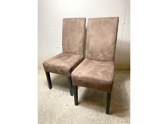 Pair Of Nice Brown Dining Room Chairs