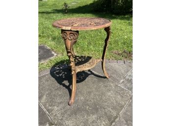 Amazing Antique Wrought Iron Garden Table