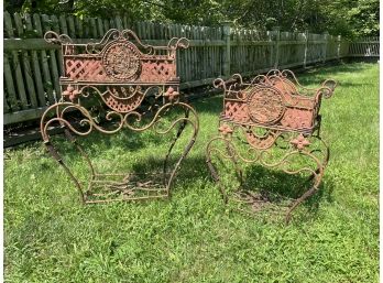 Beautiful Antique Garden Stands - Pair