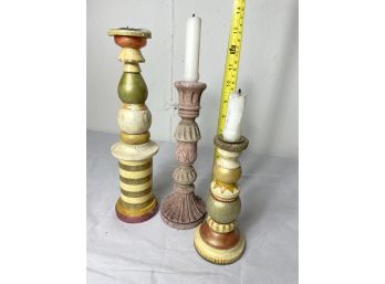 Set Of Three Candle Holders