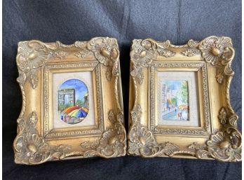 Small Hand Painted Art In Frames