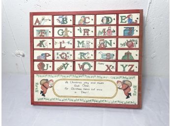 Adorable Christmas Advent Calendar With Small Cabinets