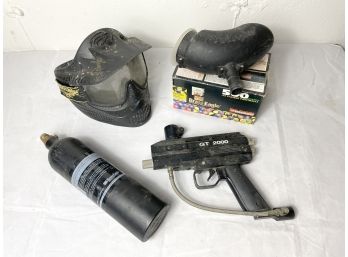 GT2000 Paintball Set With Goggles, Loader, Tank And Paintballs