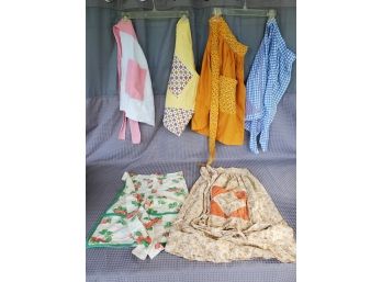 Lot Of Vintage Aprons