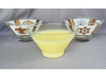 Vintage Mix Of Punch/chip Bowls