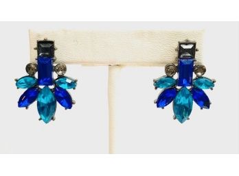 Fabulous Multi-color Blue Stone Earrings