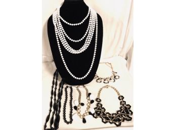 Black And White Fashion Jewelry Collection