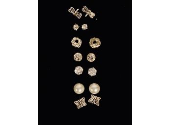 Grouping Of Seven Pairs Of Ladies Stud Earrings