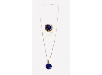 Sterling Silver And Lapis Lazuli Pairing