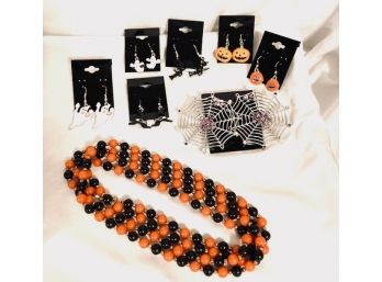 Halloween Fashion Jewelry Grouping - 8 Pieces