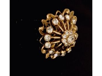 Vintage Signed Stoned Coro Brooch