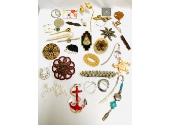 Brooches, Bookmarks, And Do-dads - 33 Pieces