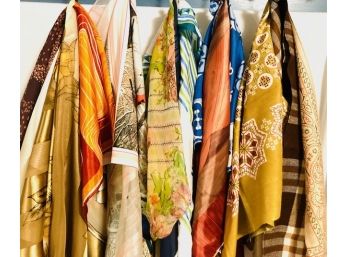 Colorful Collection Of Ladies Vintage Scarves And More