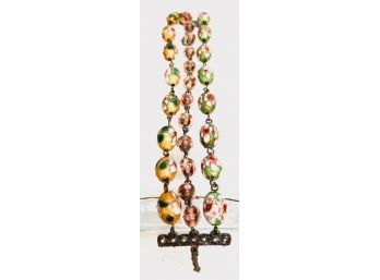 Triple-strand Cloisonne Bead Ladies Necklace