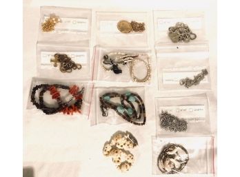 Grouping Of Eleven Dainty Estate Necklaces Etc.