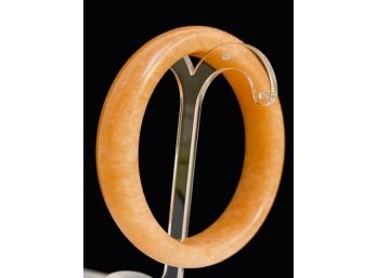 Fabulous Solid Furong Jade Bangle