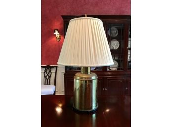 Brass Lamp And Shade