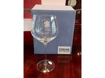 Sterling Cut Glass Wine Glasses