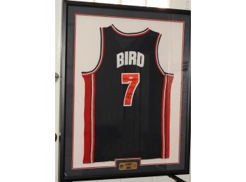 Rare Signed Larry Bird 1992 Dream Team Olympic Basketball Jersey With JSA COA  42x34