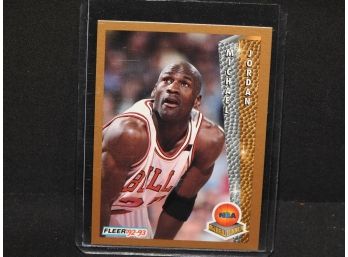 1992 Fleer Michael Jordan NBA Award Winner Basketball Card