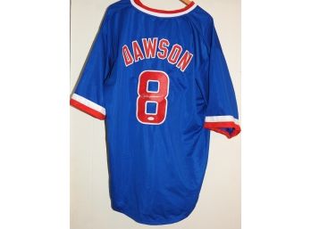 Signed Chicago Cubs HOFer Andre Dawson Baseball Jersey With JSA COA