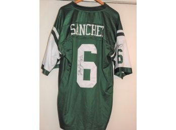 Signed NY Jets QB Mark Sanchez Football Jersey