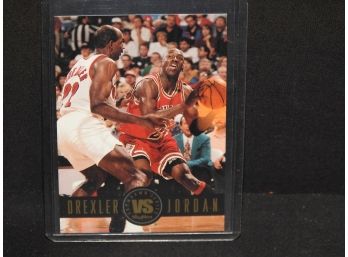 1994 Skybox Michael Jordan Vs Clyde Drexler Basketball Card