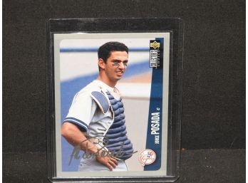 NY Yankees Jorge Posada Rookie Baseball Card