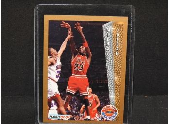 1992 Fleer Michael Jordan League Leader Basketball Card