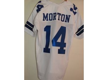 Signed Dallas Cowboys Superstar QB Craig Morton Football Jersey  With COA