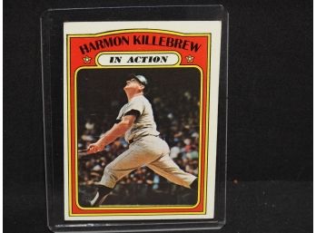 1972 Topps HOFer Harmon Killebrew Baseball Card