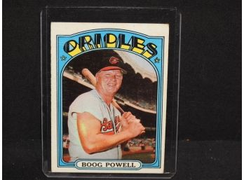 1972 Topps Baltimore Orioles HOFer Boog Powell Baseball Card