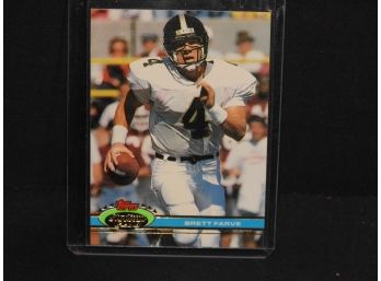 1991 Topps Stadium Club Brett Farve ROOKIE Football Card