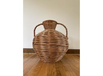 Vintage Large Basket Vase Shape